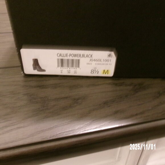 NEW PERSONALIZED Naturalizer Womens Callie Power Lace Up Ankle Boots Black 8.5 M - Picture 4 of 7